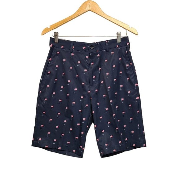 Walter Hagen Golf Shorts Mens 30 USA Tee Flag Perfect 11 Collection Flat Front - Picture 4 of 9